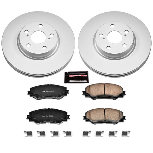 Power Stop 09-10 Pontiac Vibe Front Z17 Evolution Geomet Coated Brake Kit