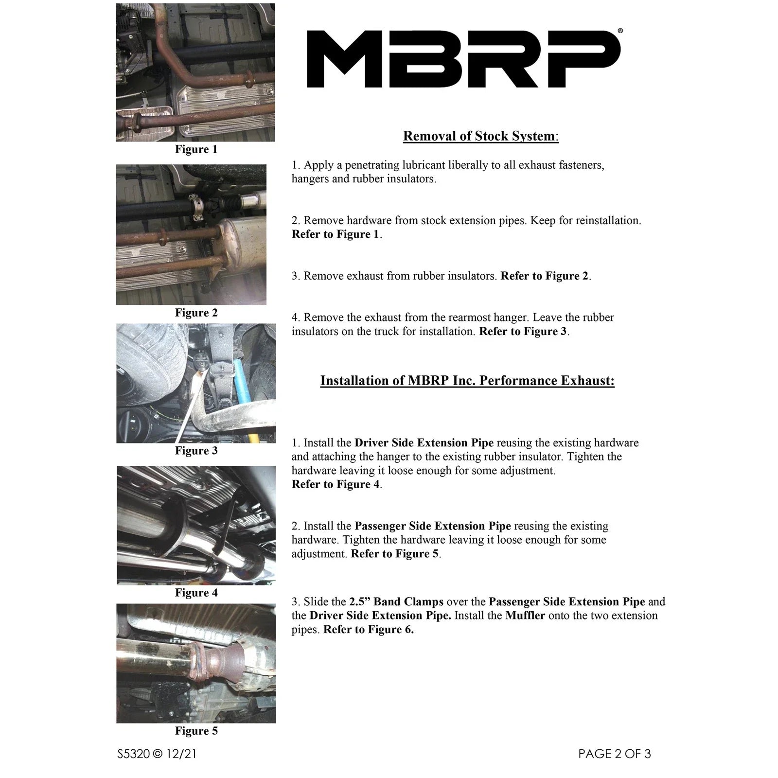 MBRP 09-11 Toyota Tundra Cat Back Turn Down Single Side Aluminized Exhaust