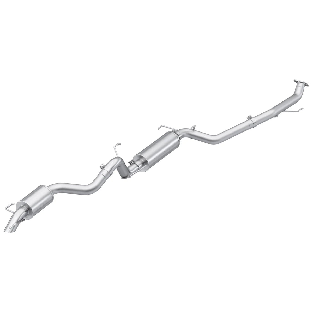 MBRP 24-26 Toyota Land Cruiser 2.4L 3in Cat-Back Single Rear High-Clearance Turn Down - T304
