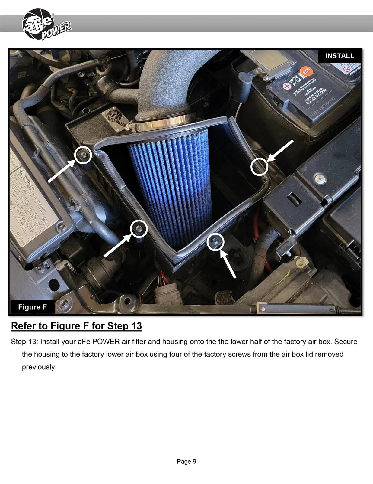 aFe 15-21 VW GTI L4 2.0L Rapid Induction Cold Air Intake System w/ Pro 5R Filter