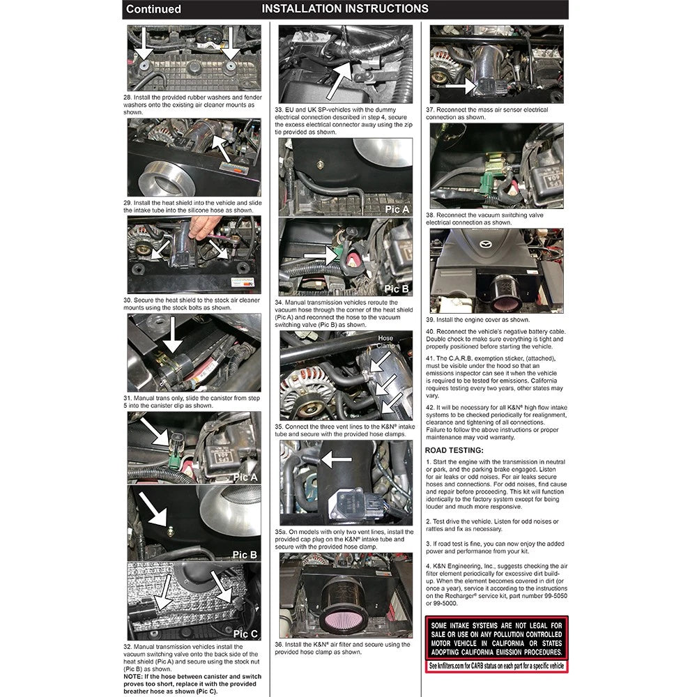 K&N 04-09 Mazda RX-8 Typhoon Short Ram  Intake