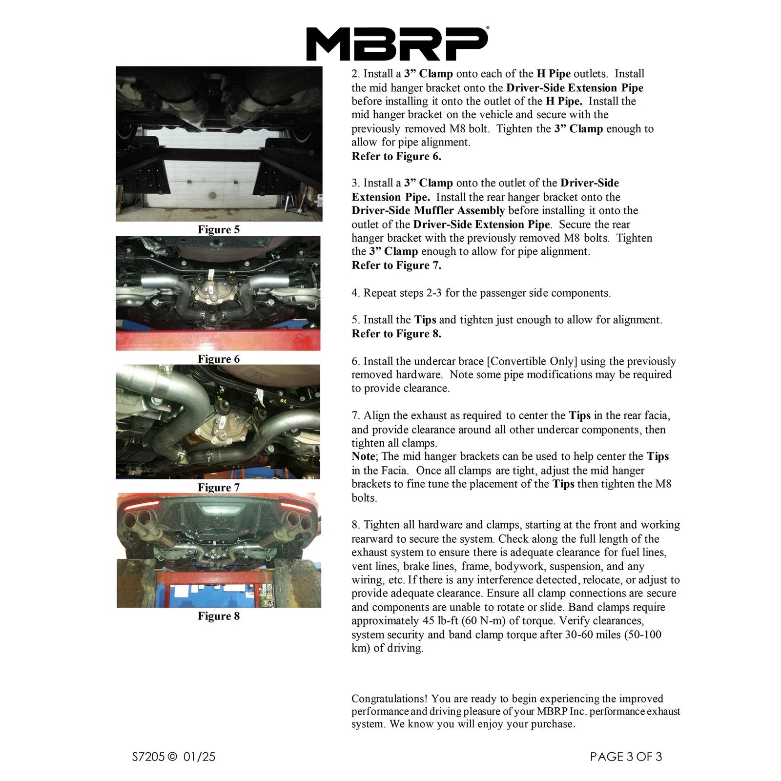 MBRP 18-22 Ford Mustang GT 5L T304 SS 3in Cat-Back Dual Rear w/4in Quad Carbon Fiber Tips (Street)
