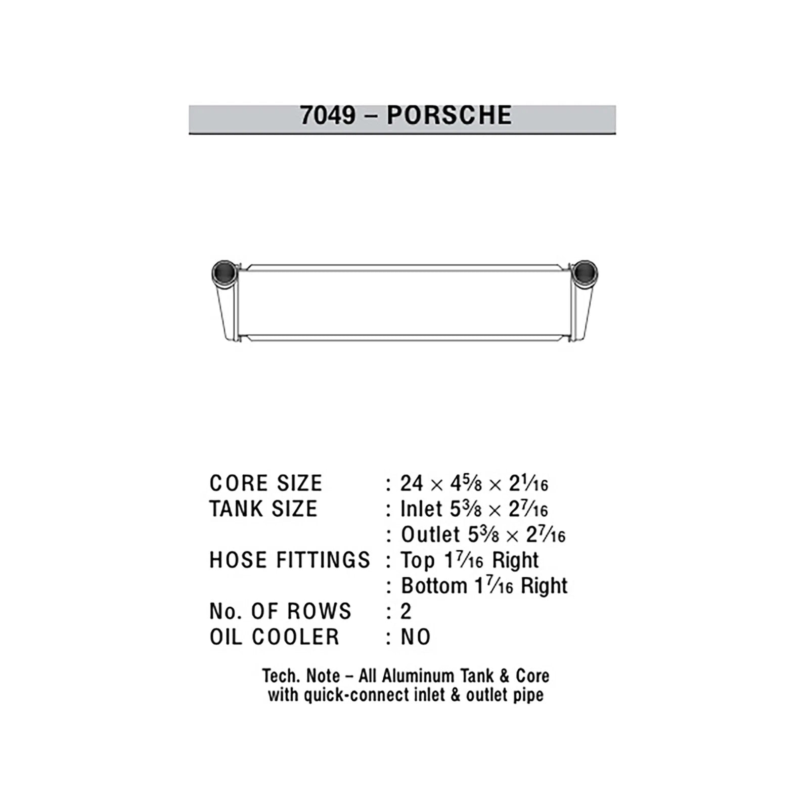 CSF 05-11 Porsche Boxster (987) / 05-11 Porsche 911 Carrera (997) Center Radiator