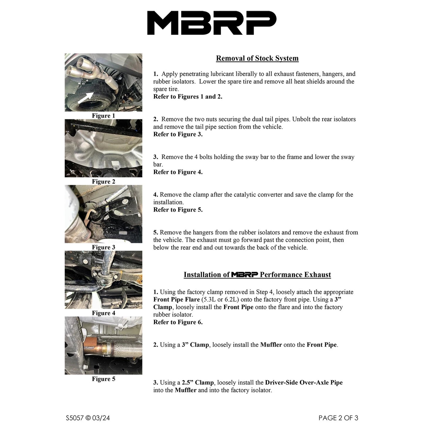 MBRP 2021+ Chevy Tahoe / GMC Yukon Alum. 3in Cat-Back Dual Split Exhaust w/ Quad Tips