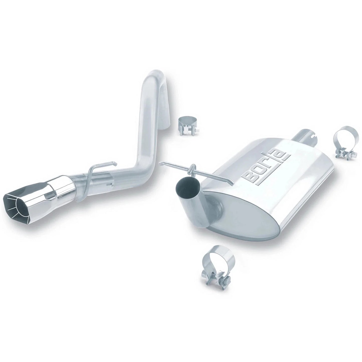 Borla 91-95 Jeep Wrangler YJ 4.0L 6cyl 4WD 2Dr SS Single Right Rear Exit Cat-Back Exhaust