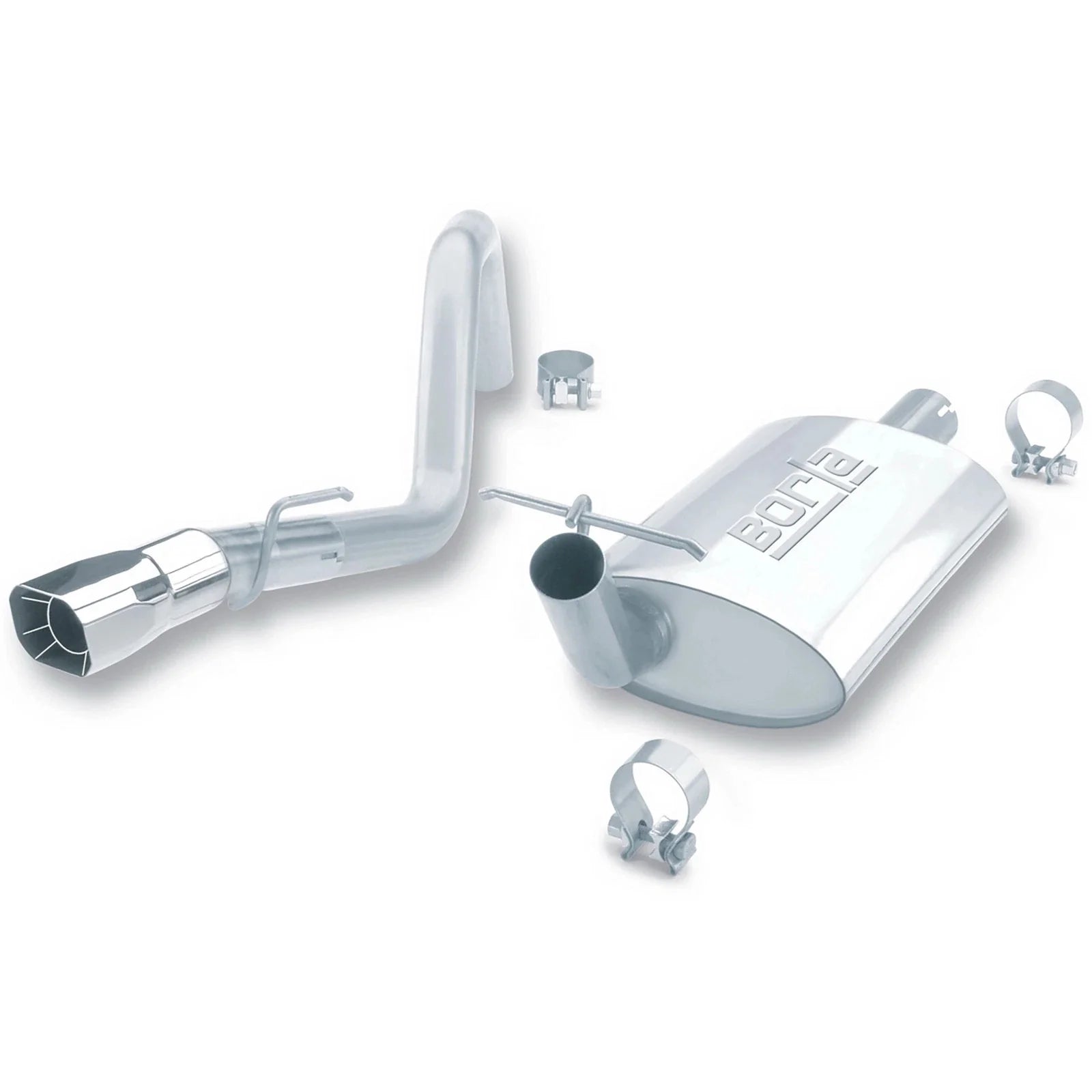 Borla 91-95 Jeep Wrangler YJ 4.0L 6cyl 4WD 2Dr SS Single Right Rear Exit Cat-Back Exhaust