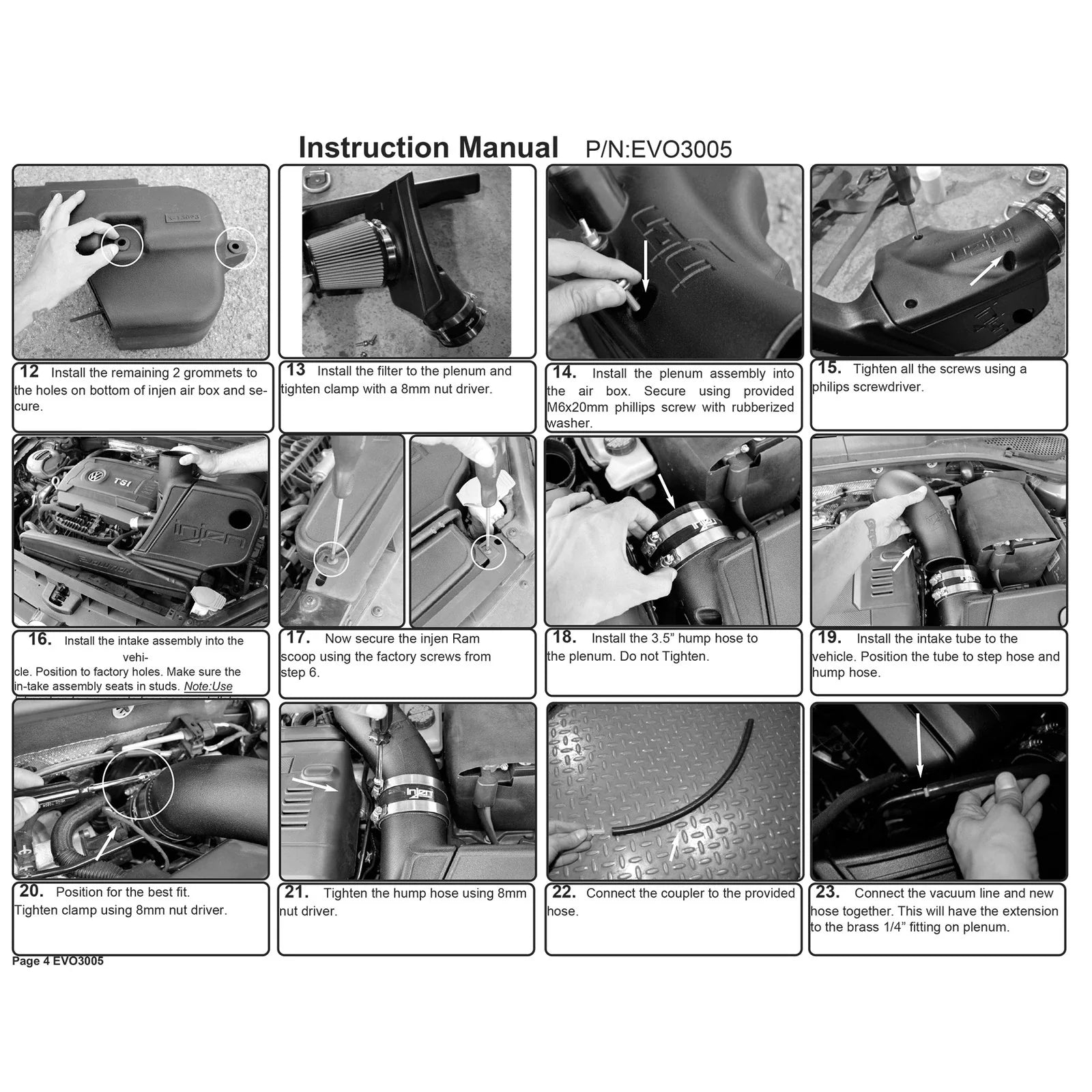 Injen 15-19 VW Golf R 2.0L TFSI Evolution Intake