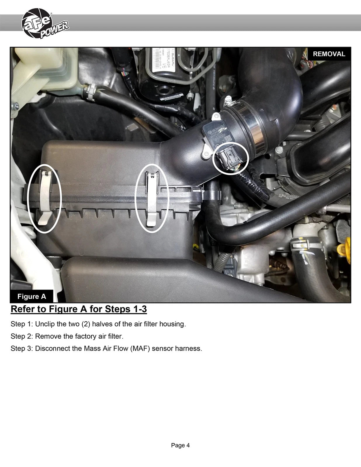 aFe Takeda Rapid Induction Cold Air Intake System w/ Pro DRY S Filter 13-14 Subaru Outback H4-2.5L