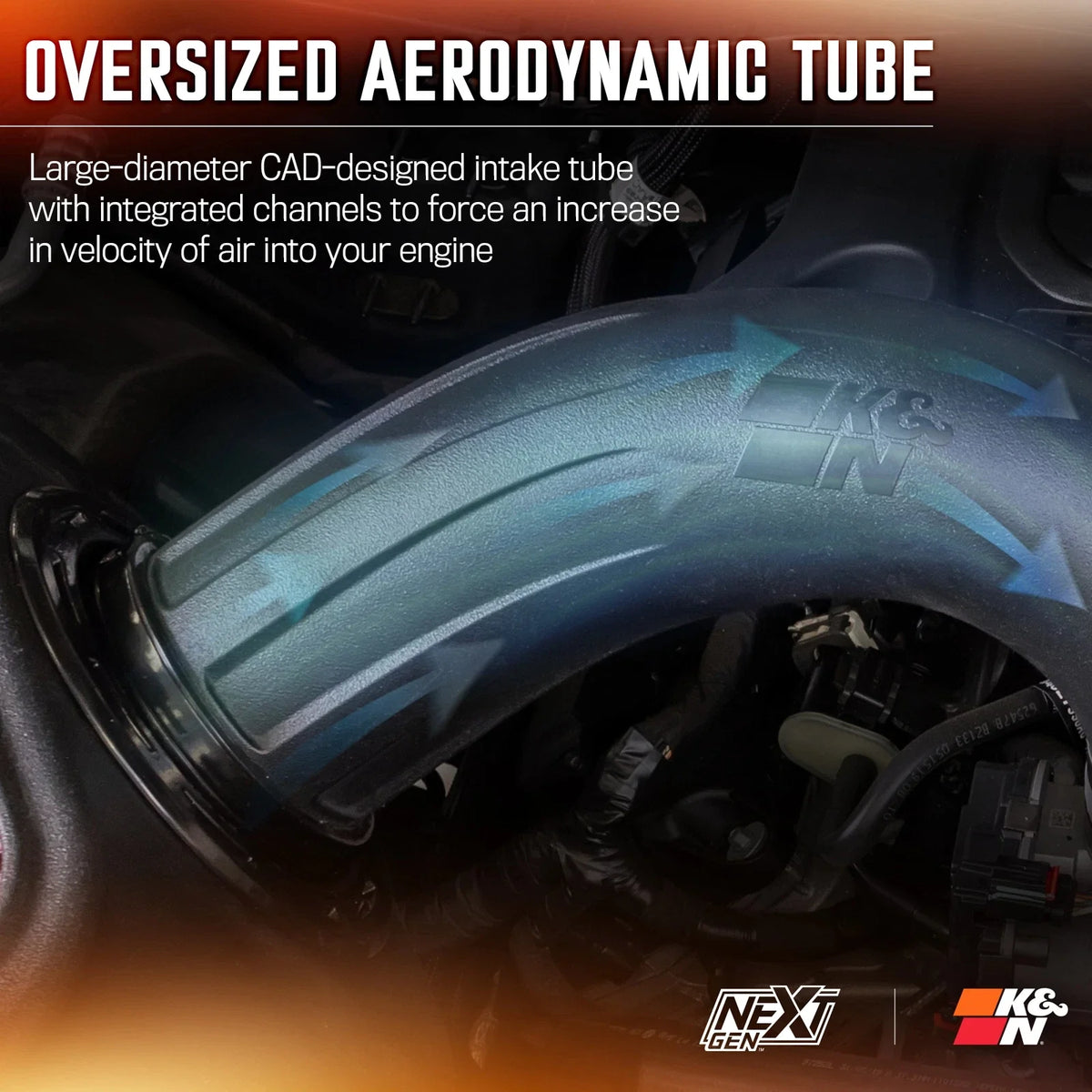 K&N 19-24 Dodge Ram 1500 (5.7L V8) NextGen Cold Air Intake