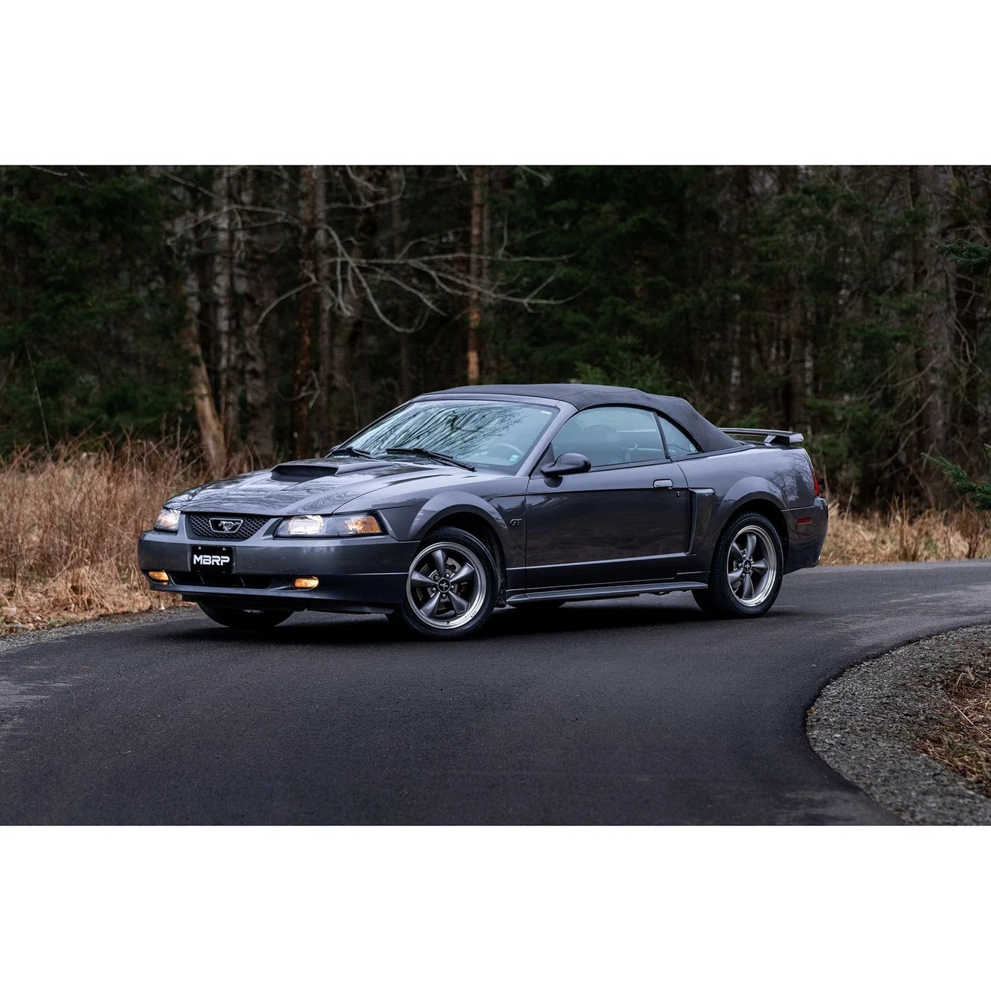 MBRP 99-04 Ford Mustang GT 4.6L 2.5in. Dual Split Rear AL Cat Back w/ 3.5in. Dual Wall Blk. Tips