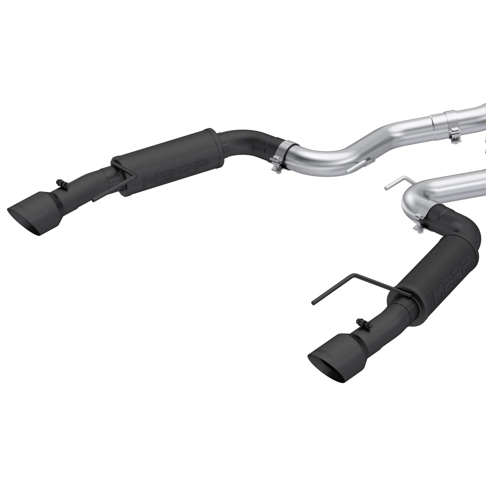MBRP 2024Ford Mustang GT S650, 5.0 3in Cat-Back Dual Split Black-Coated Aluminized Steel