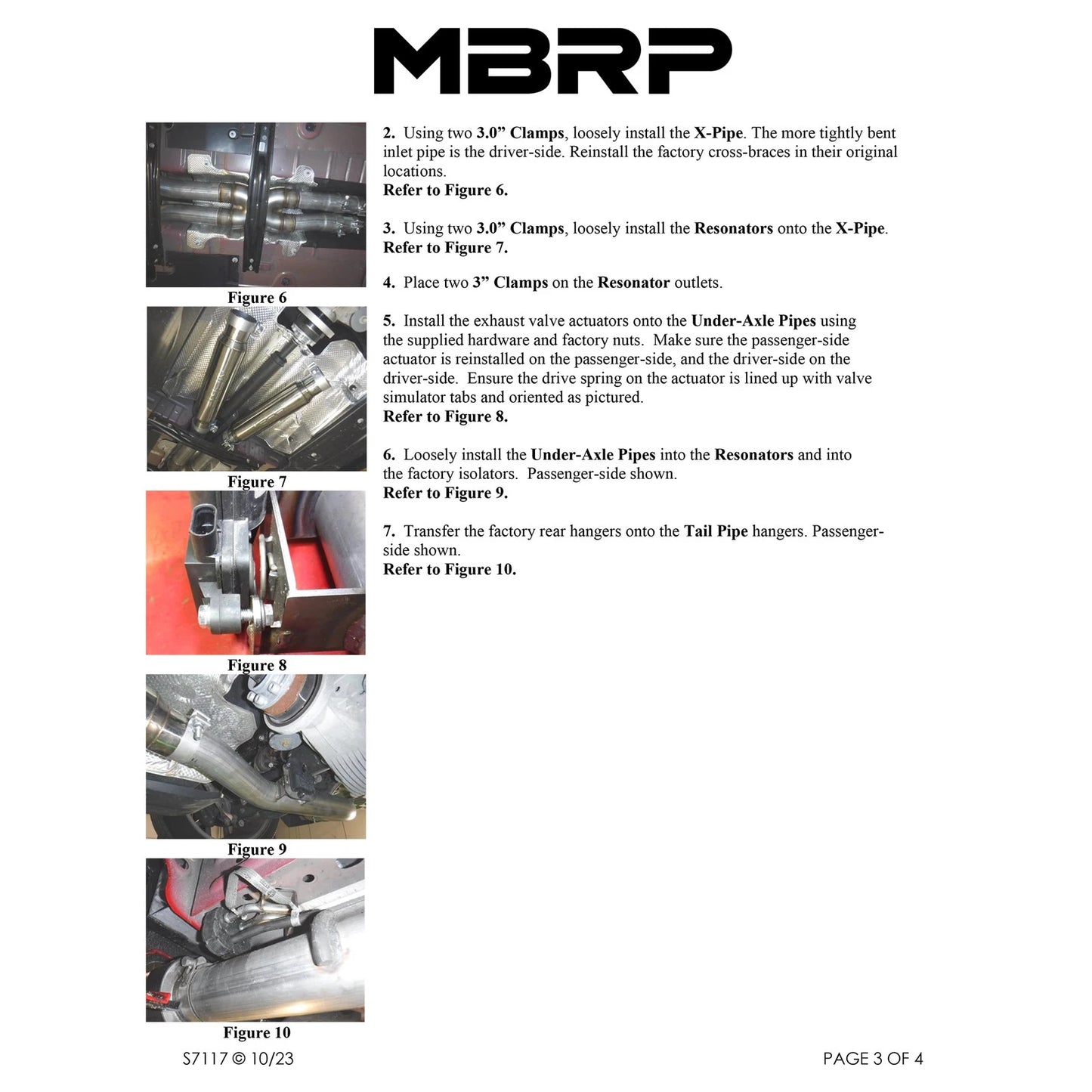 MBRP 17-21 Charger 5.7/6.1/6.4L 3in Dual Rear Exit SS Catback Exhaust w/ Carbon Fiber Tips