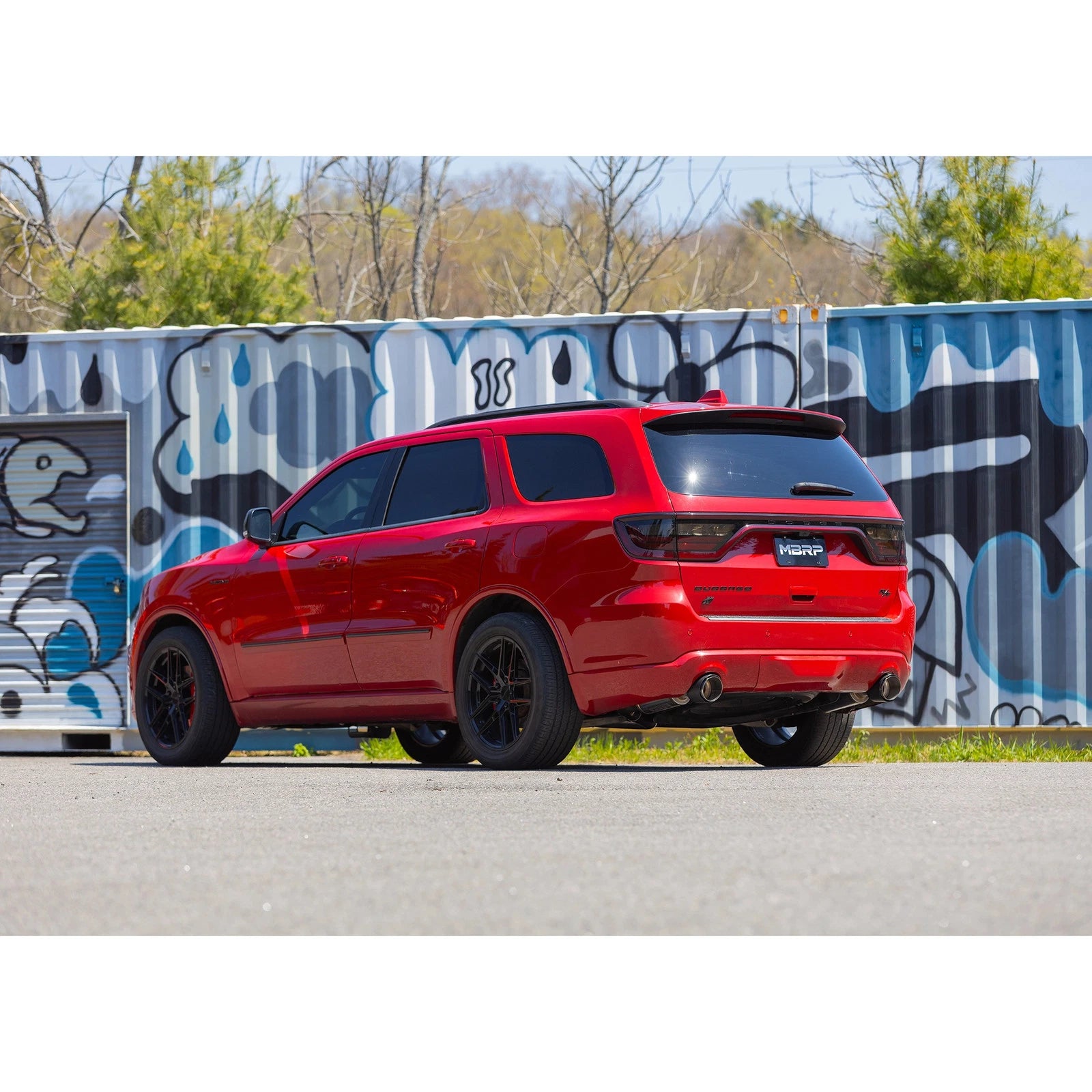 MBRP 2011+ Dodge Durango T304SS 3.0in Cat-Back Dual Rear Exit Exhaust w/ Carbon Fiber Tips