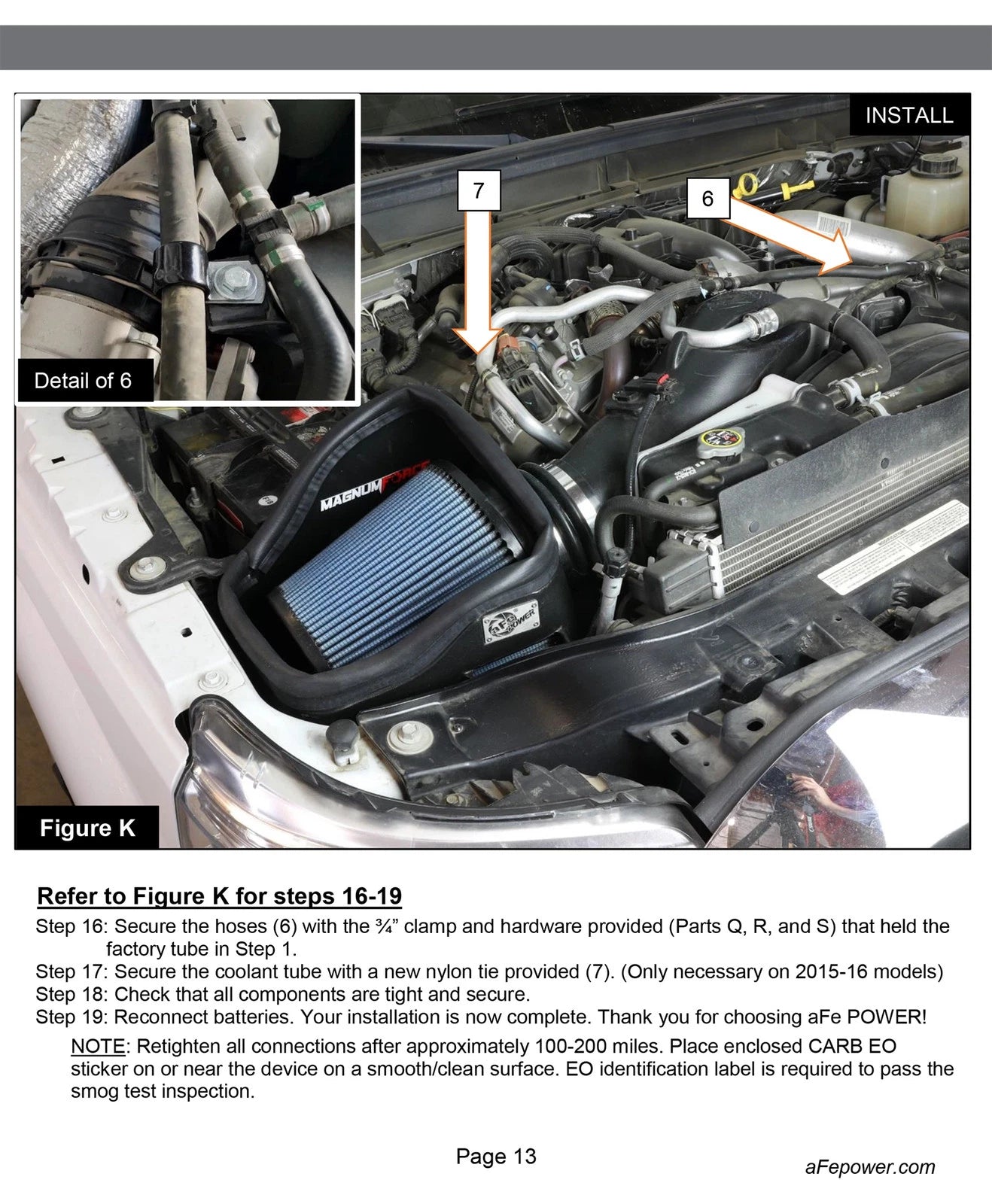 aFe MagnumFORCE Intakes Stage-2 PDS AIS PDS Ford Diesel Trucks 11-15 V8-6.7L (td)