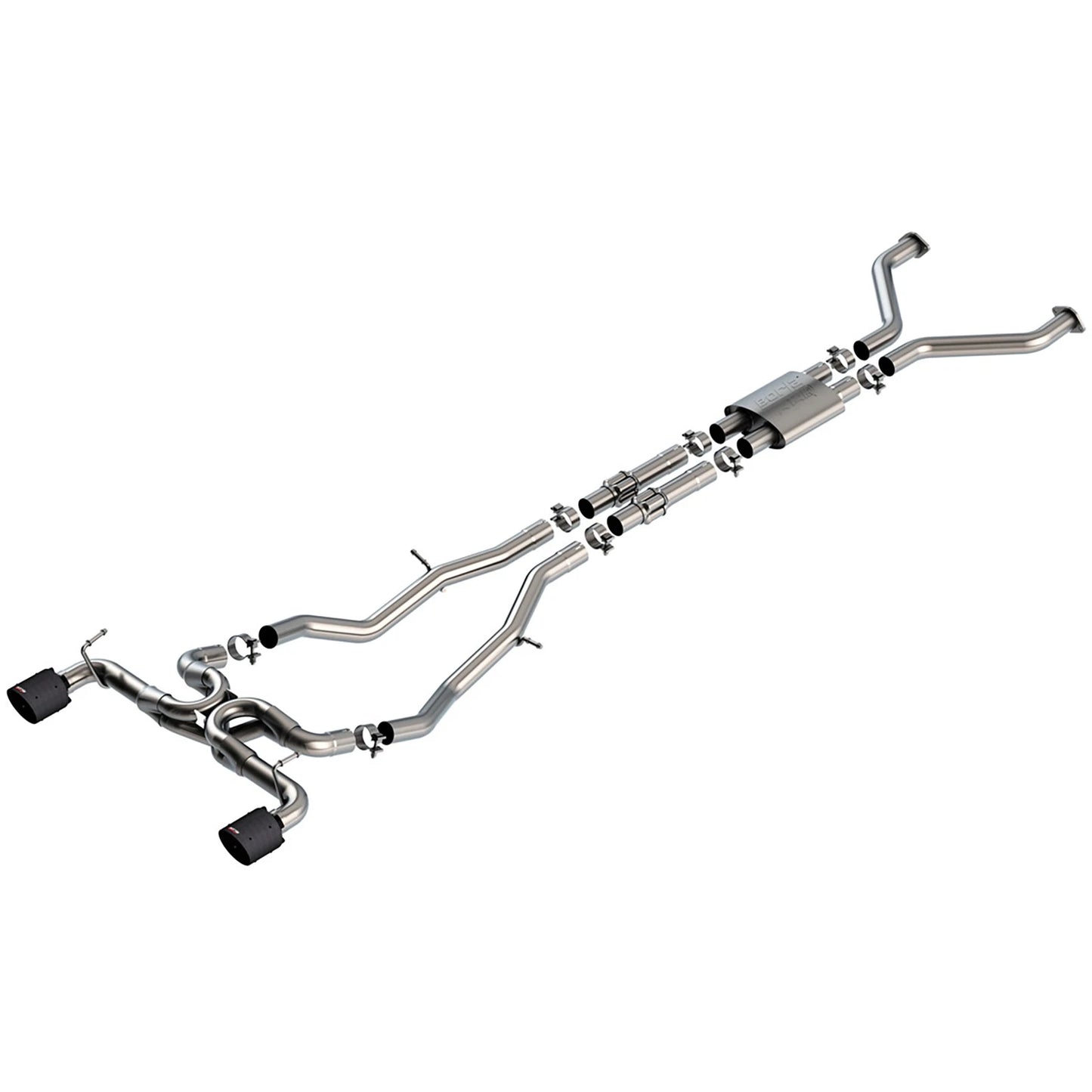 Borla 22-24 Nissan Z 2.5in ATAK Cat Back Exhaust 4.5in Tip - Carbon Fiber Black Anodized