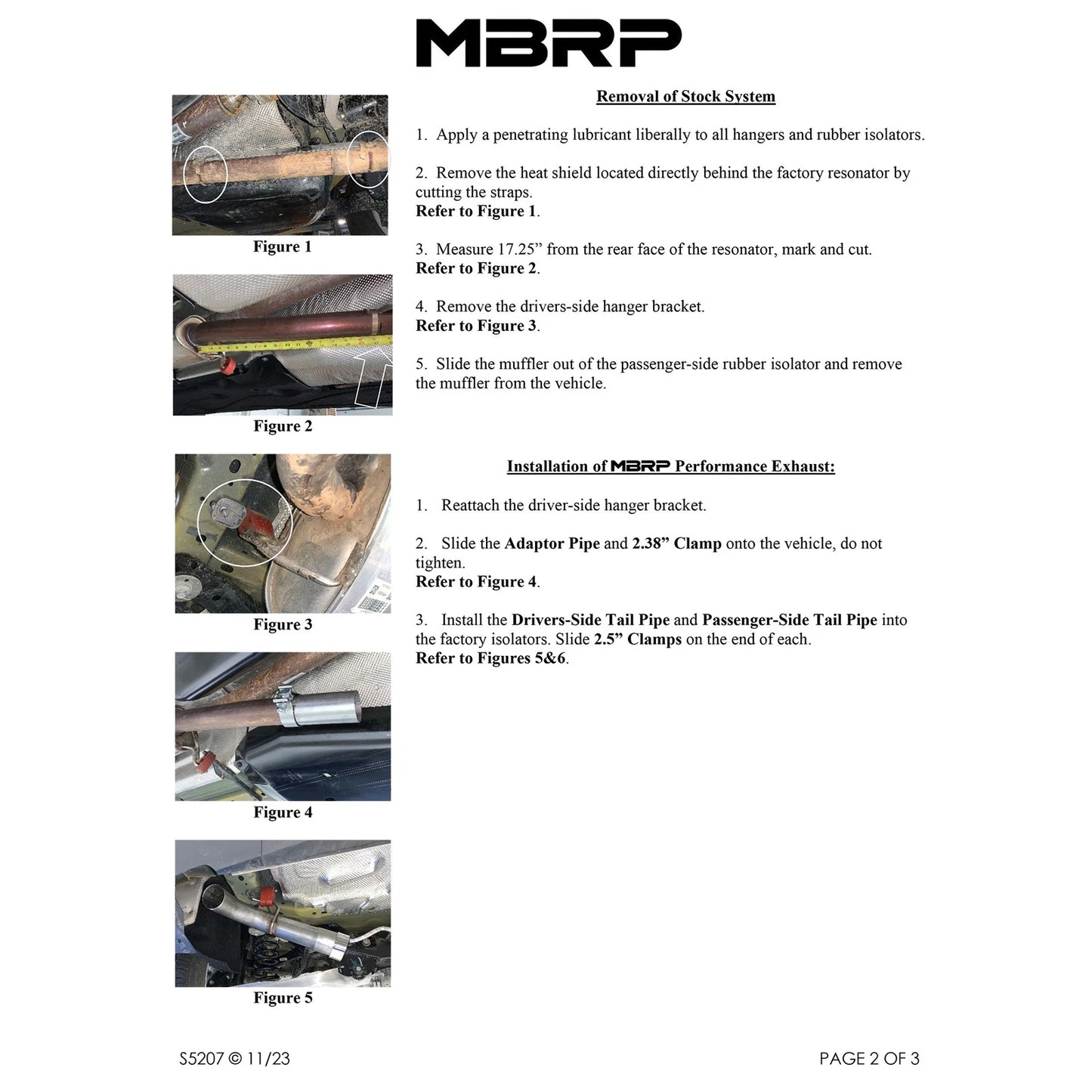 MBRP 2021+ Ford Bronco Sport (1.5L / 2.0L EcoBoost) 2.5in Res-Back Exhaust - Dual Rear - Black