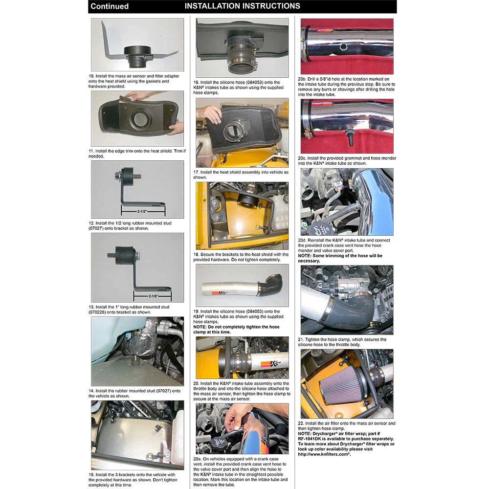 K&N 03-09 Hummer H2 V8-6.0/6.2L High Flow Performance Kit