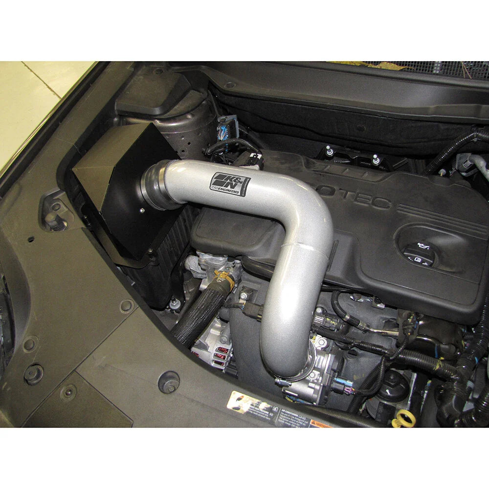 K&N 10 GMC Terrain / 10 Chevy Equinox 2.4L-L4 Silver High Flow Performance Kit