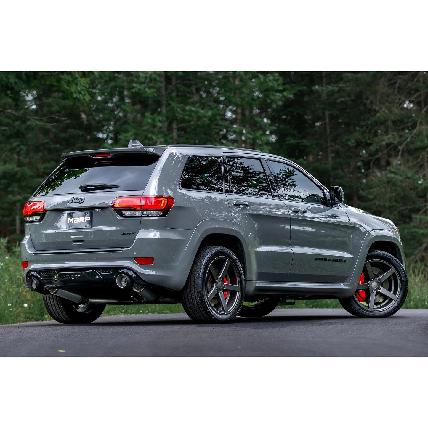 MBRP 2012+ Jeep Grand Cherokee SRT 6.4L 3in Dual Rear Exit T304SS Catback Exhaust - CF Tips