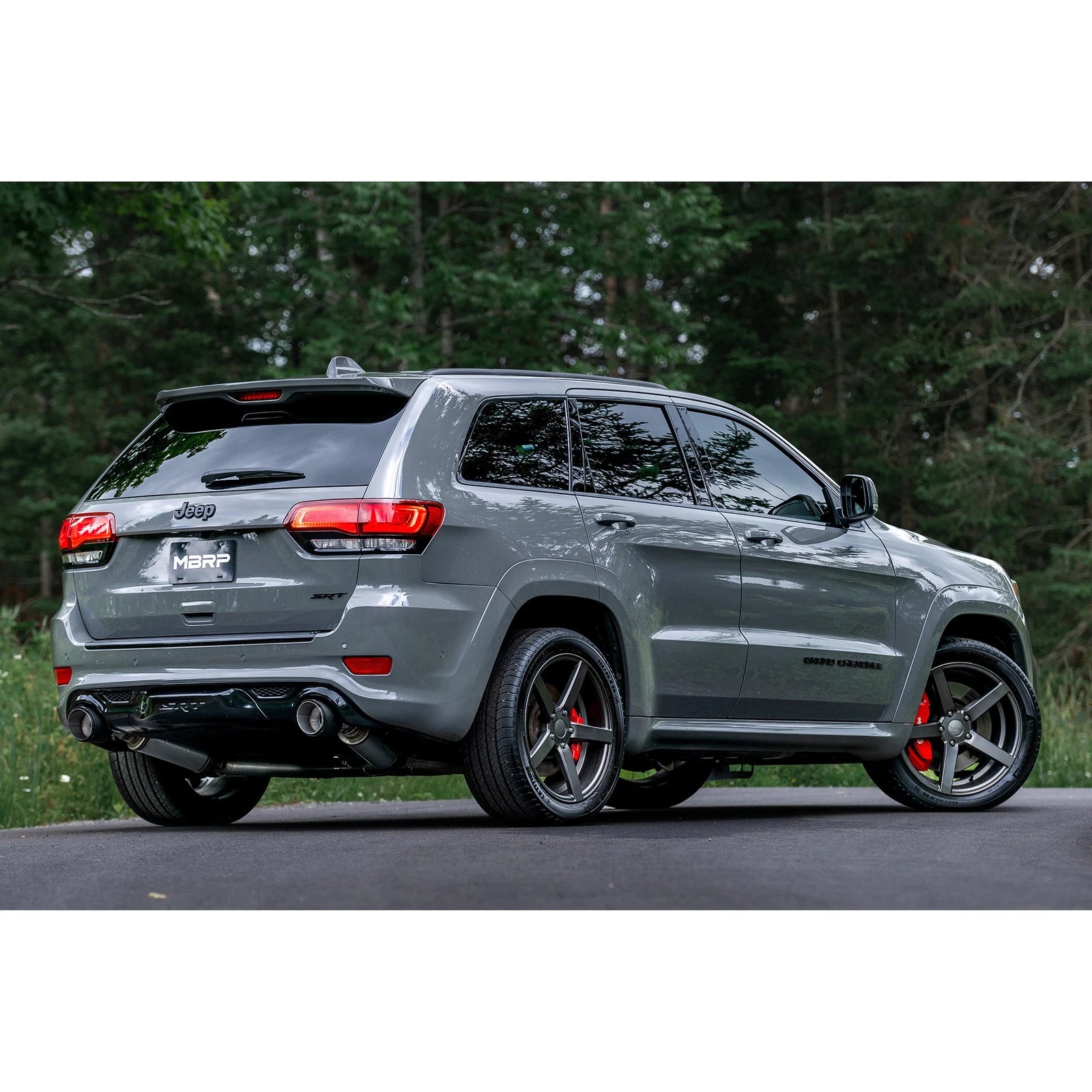 MBRP 2012+ Jeep Grand Cherokee SRT 6.4L 3in Dual Rear Exit T304SS Catback Exhaust - CF Tips