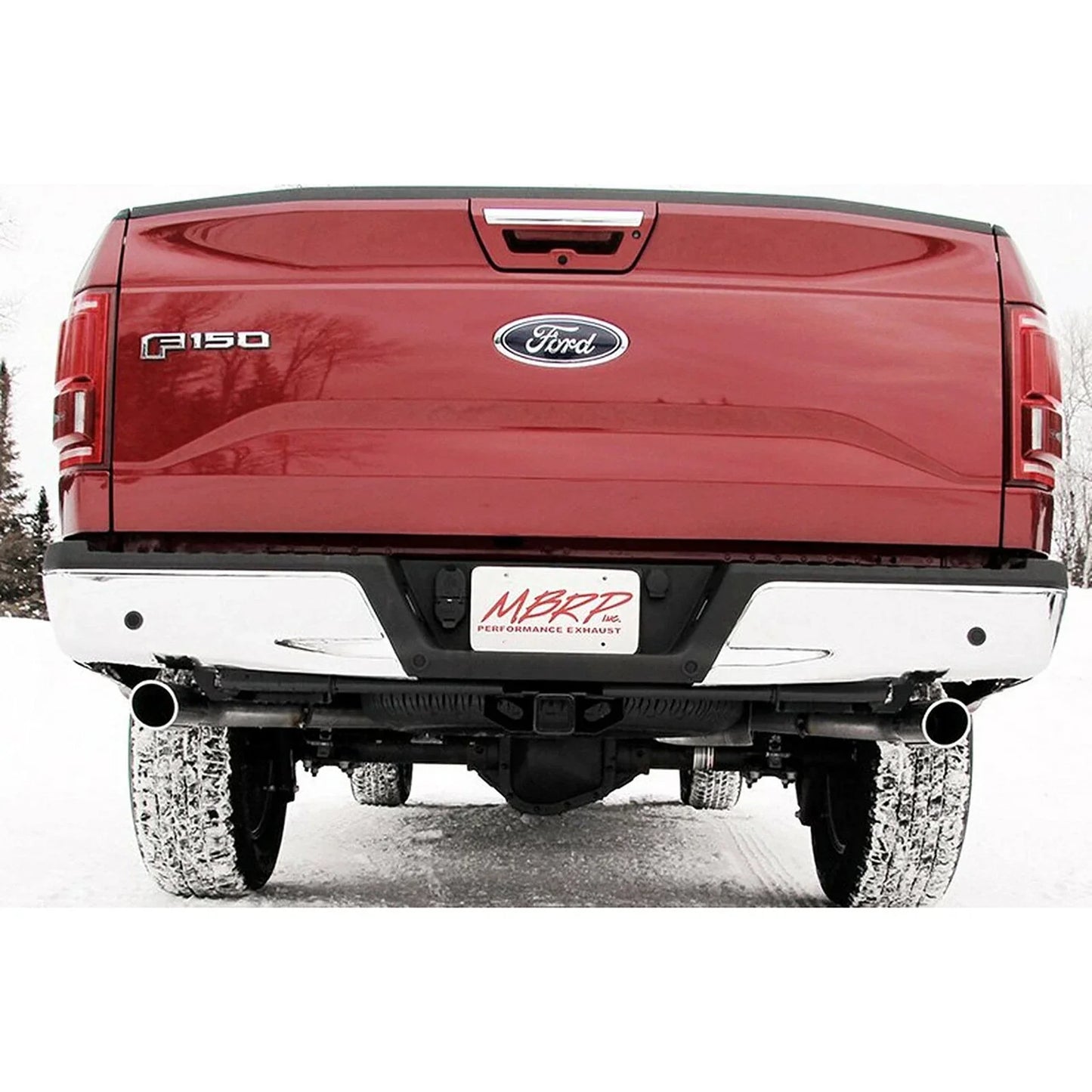 MBRP 2015 Ford F-150 5.0L 3in Cat Back Dual Split Rear Exit AL Exhaust System
