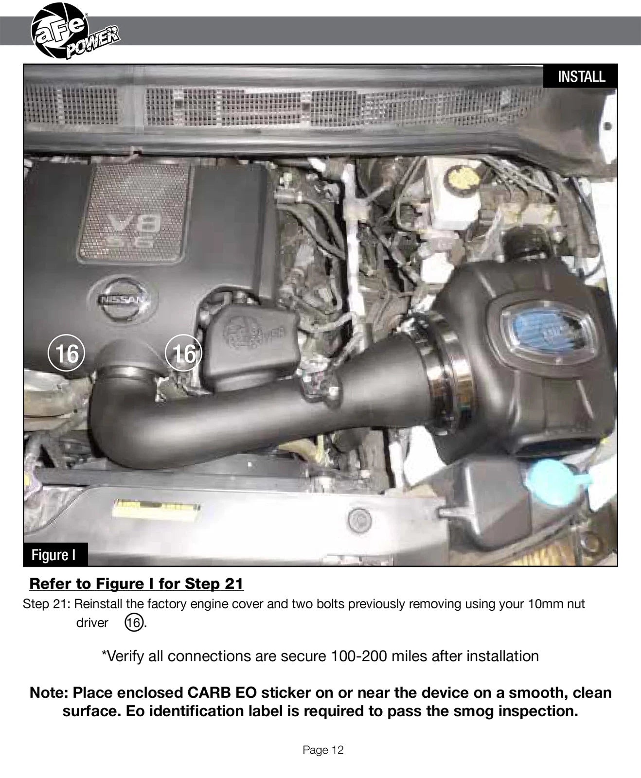 aFe Momentum GT PRO 5R Stage-2 Intake System, Nissan Titan 04-13 V8-5.6L