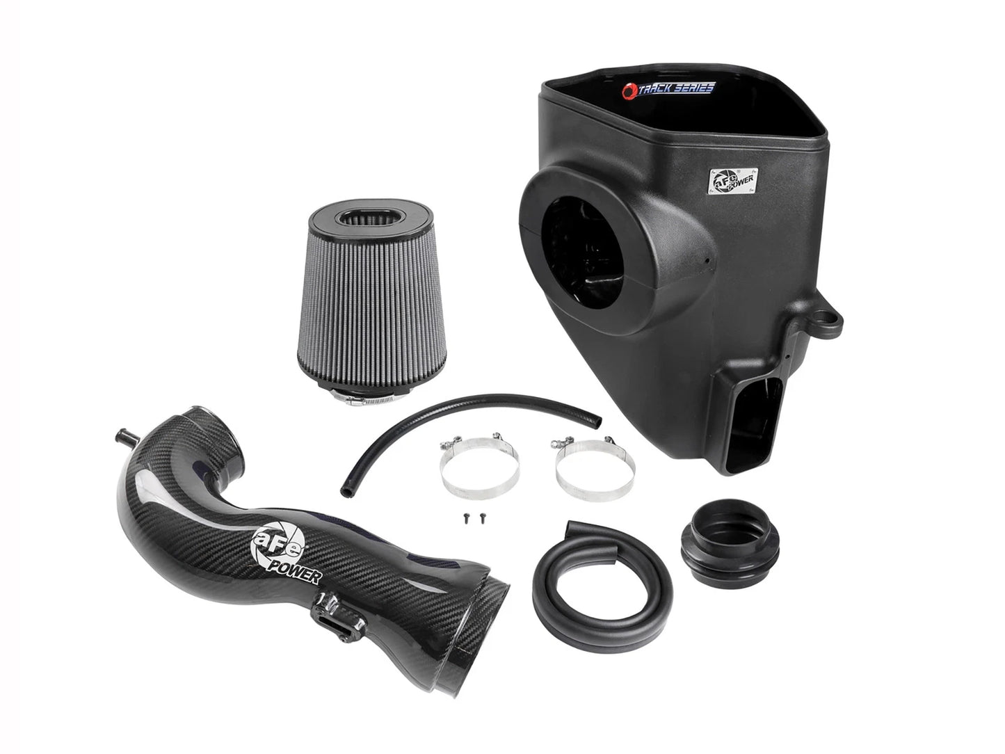 aFe 19-21 GM Trucks 5.3L/6.2L Track Series Carbon Fiber Cold Air Intake System W/ Pro Dry S Filters