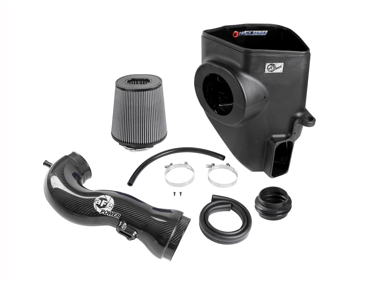 aFe 19-21 GM Trucks 5.3L/6.2L Track Series Carbon Fiber Cold Air Intake System W/ Pro Dry S Filters