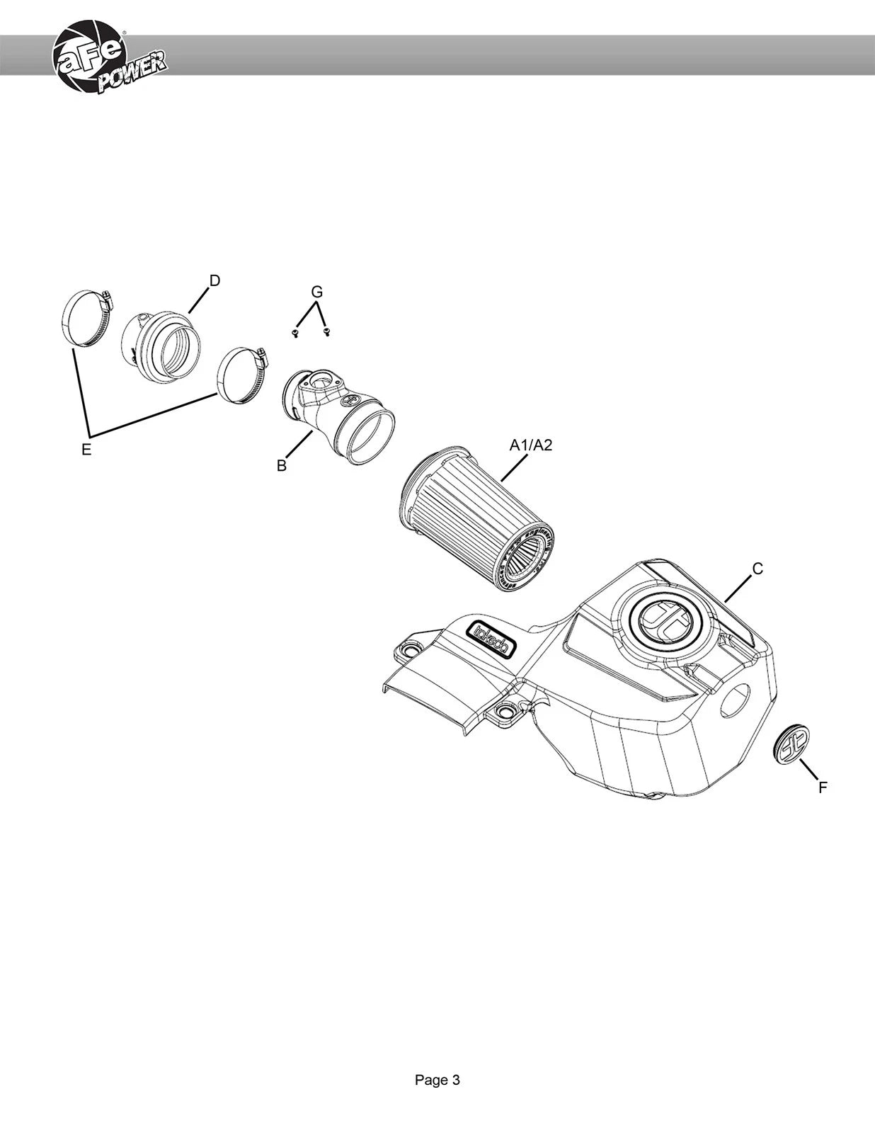 aFe Takeda Momentum Pro 5R Cold Air Intake System 19-21 Mazda L4 2.5L