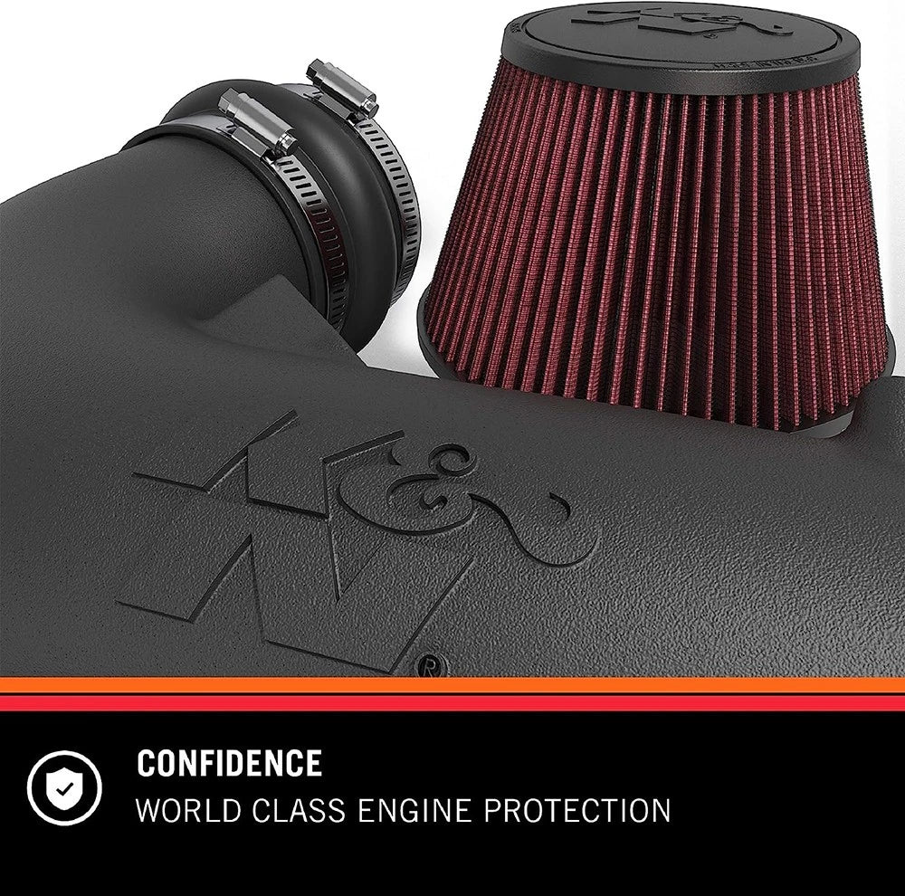 K&N 01-17 Harley-Davidson Softail / Dyna FI Performance Air Intake System Silver