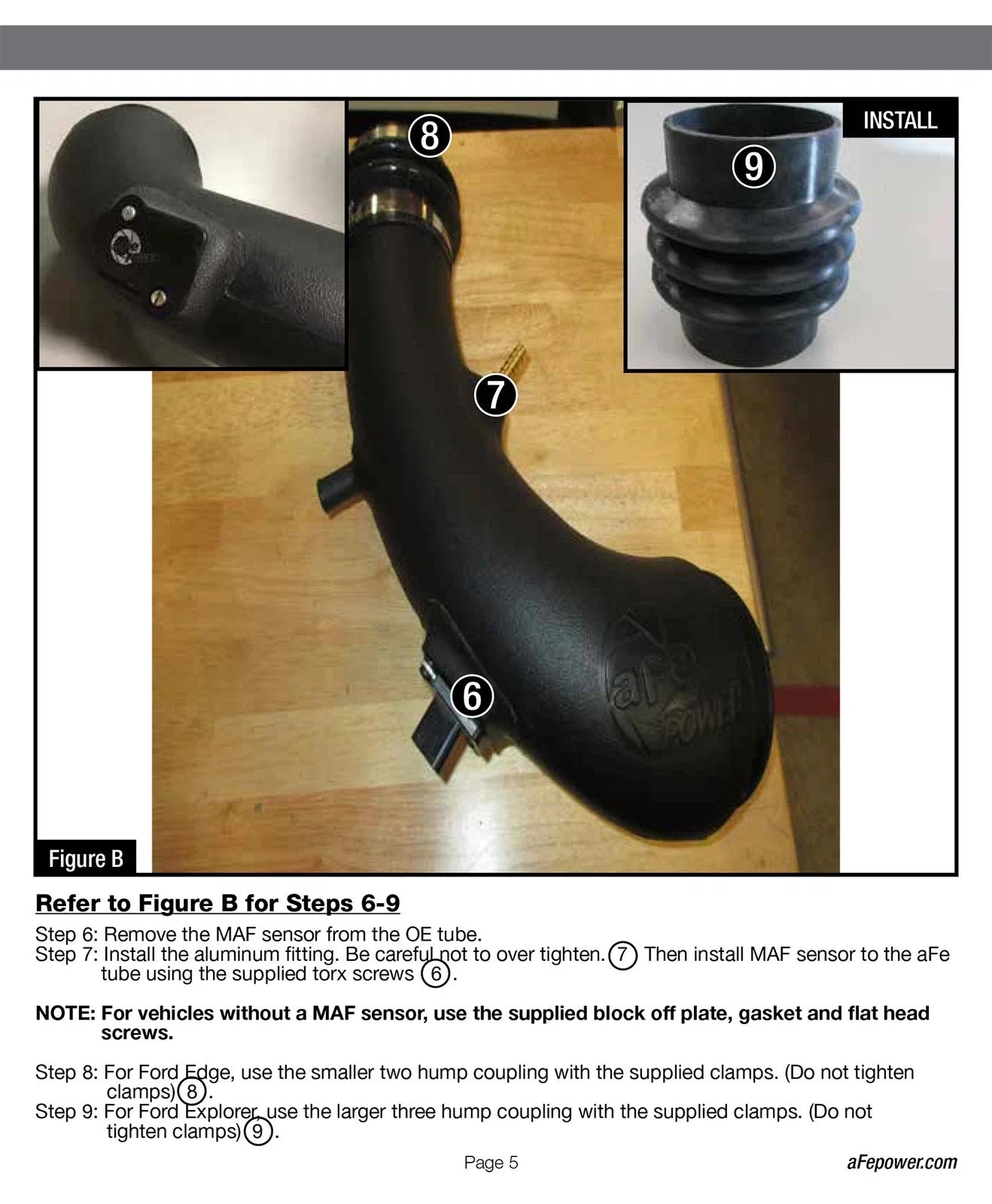 aFe Magnum FORCE Stage-2 Pro 5R Cold Air Intake System 09-14 Ford Edge V6-3.5L