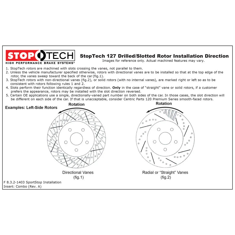 StopTech 07-08 Toyota FJ Cruiser / 05-08 Tacoma (6 lug) / 03-08 4 Runner (319mm disc) SportStop Slo