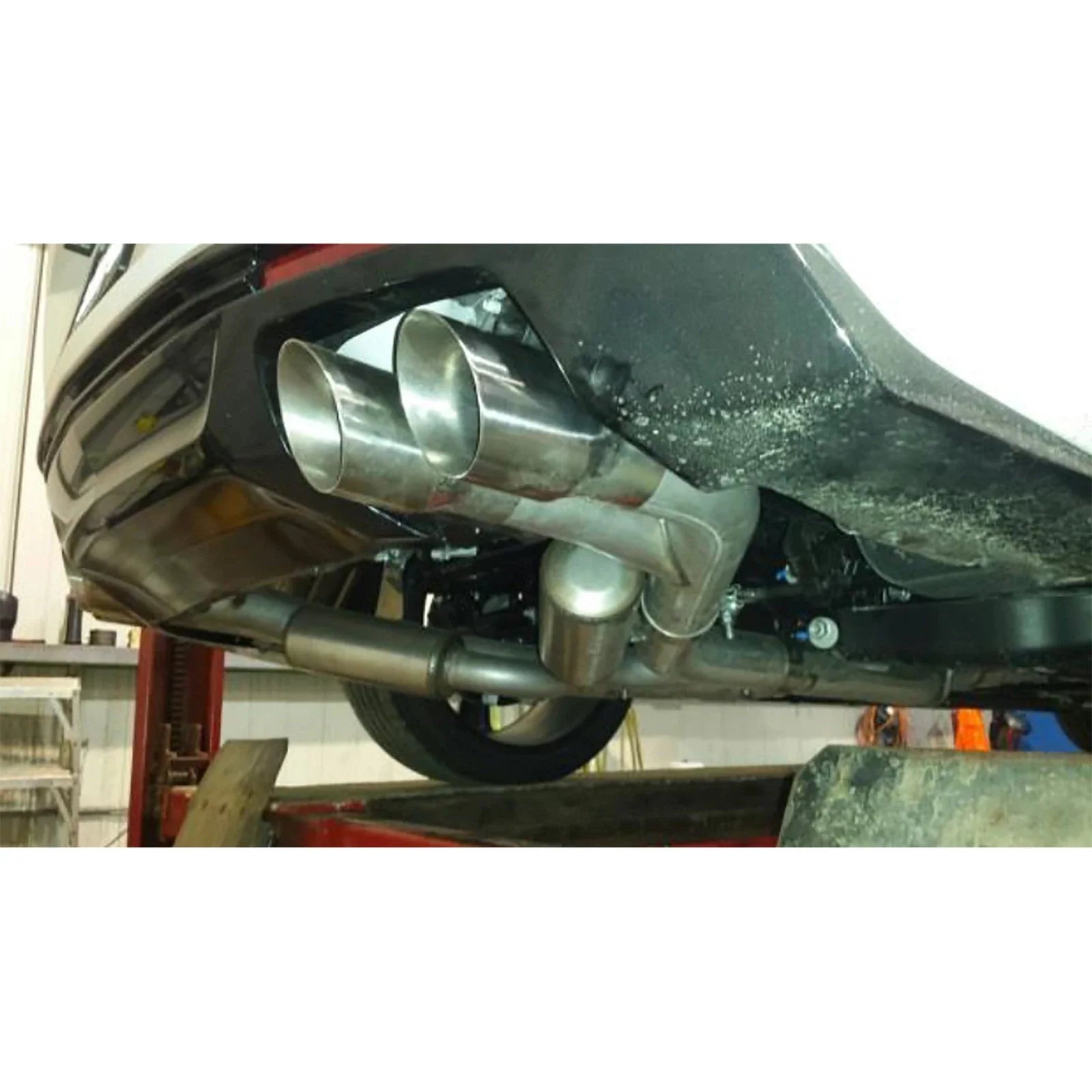 MBRP 2016 Chevy Camaro V8 6.2L 6spd 3in Alum Race Dual Cat Back w/ 4.5in Quad Dual Wall Tips