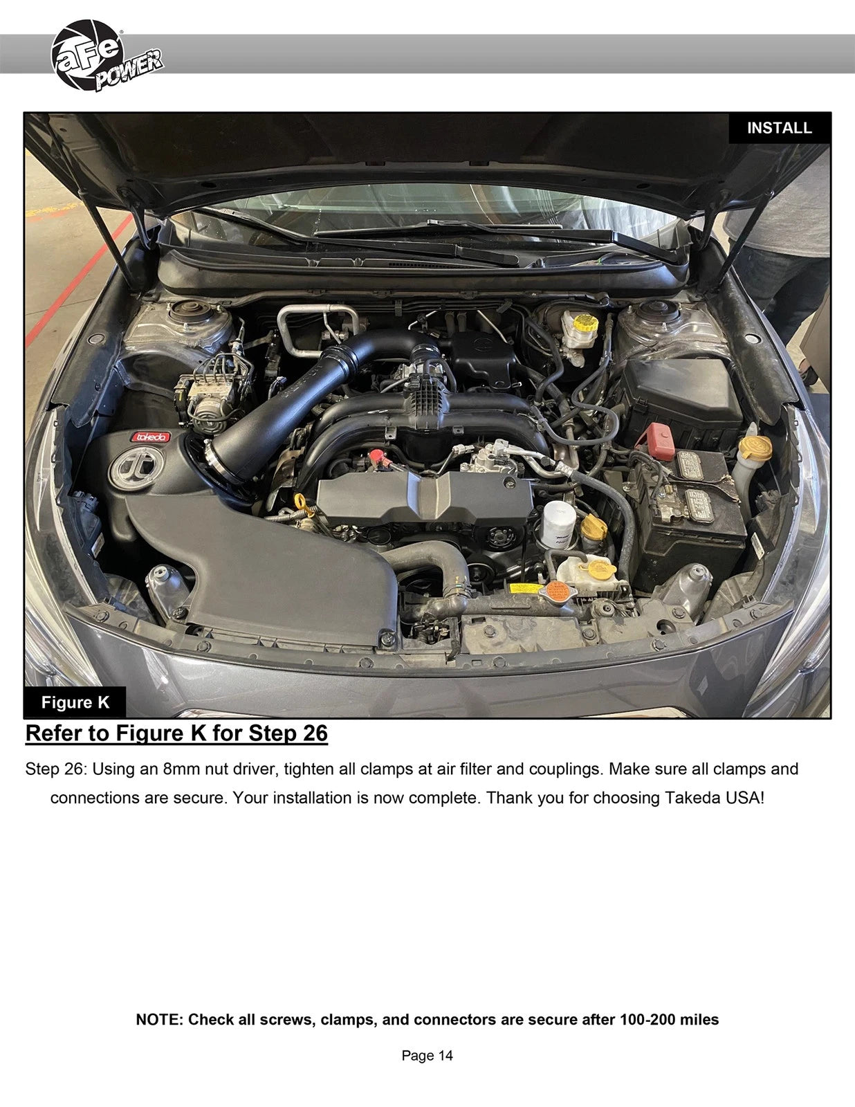 aFe 15-19 Subaru Outback H4-2.5L Takeda Momentum Cold Air Intake System w/ Pro 5R Media
