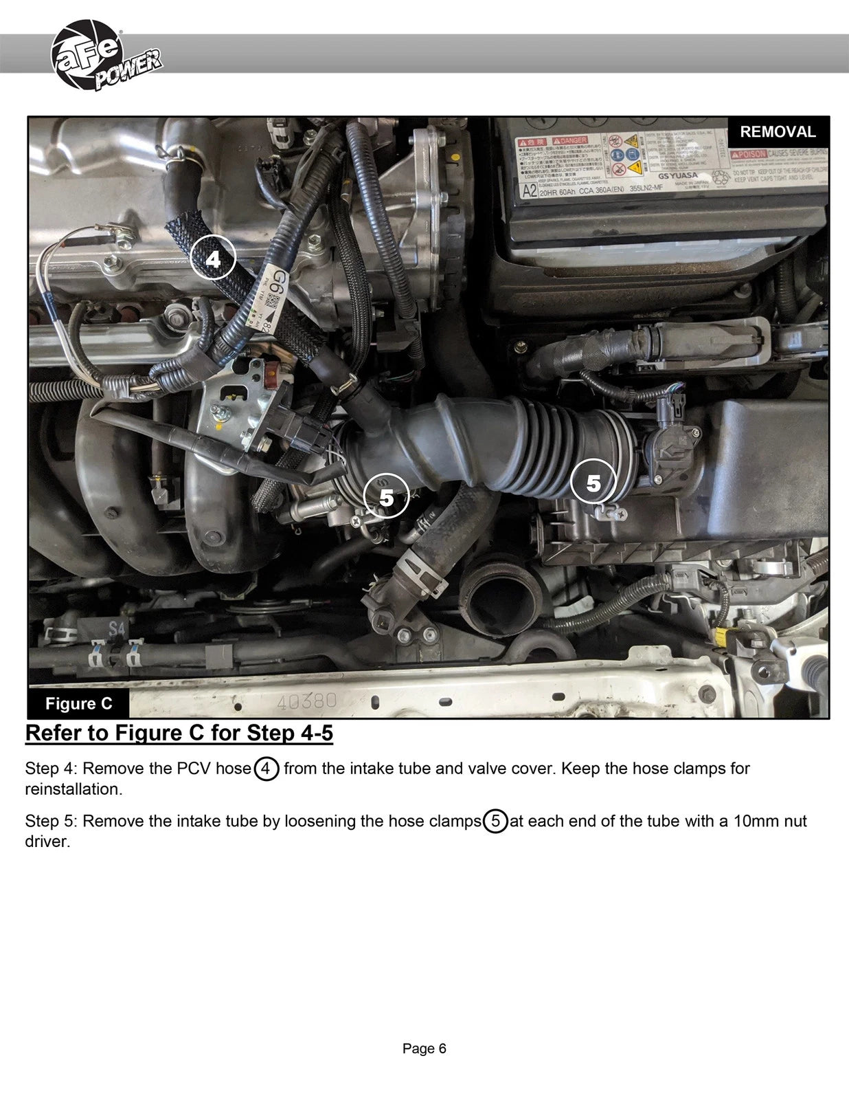 aFe Takeda Intakes Stage-2 AIS w/ Pro 5R Media Toyota C-HR 17-20 L4-2.0L