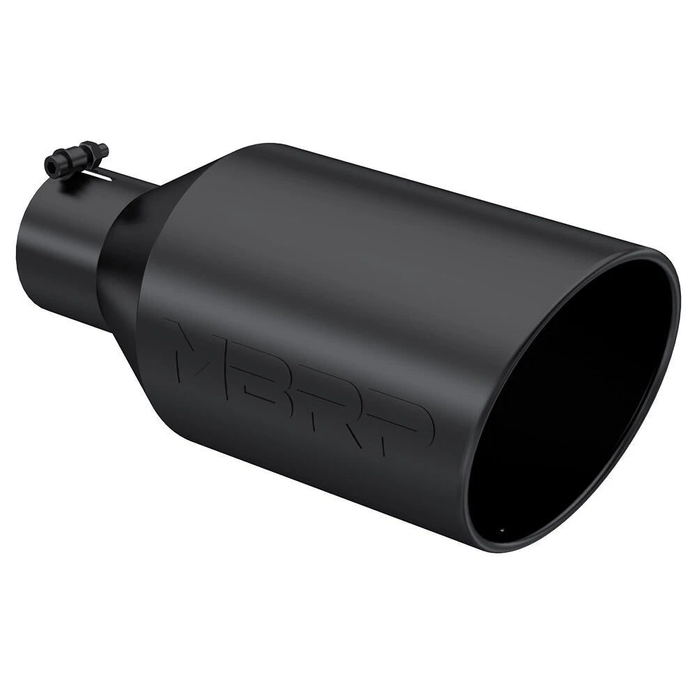 MBRP Universal Tip 8in O.D. Rolled End 4in inlet 18in length Black