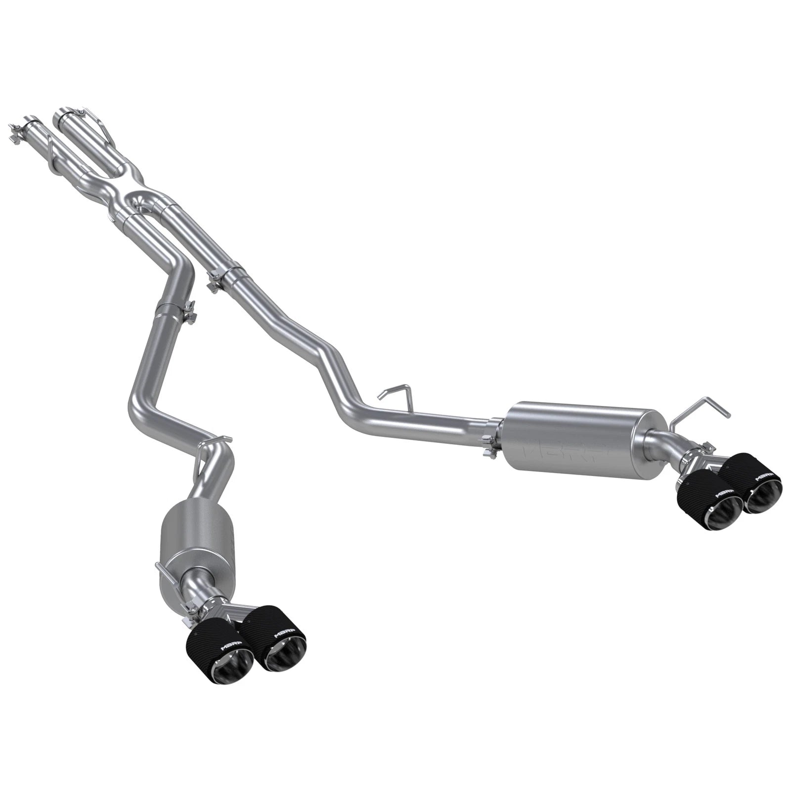 MBRP 20-21 Ford Explorer ST 3.0L Ecoboost SS 2.5in Dual Rear Exit w/ Carbon Fiber Quad Tips - T304