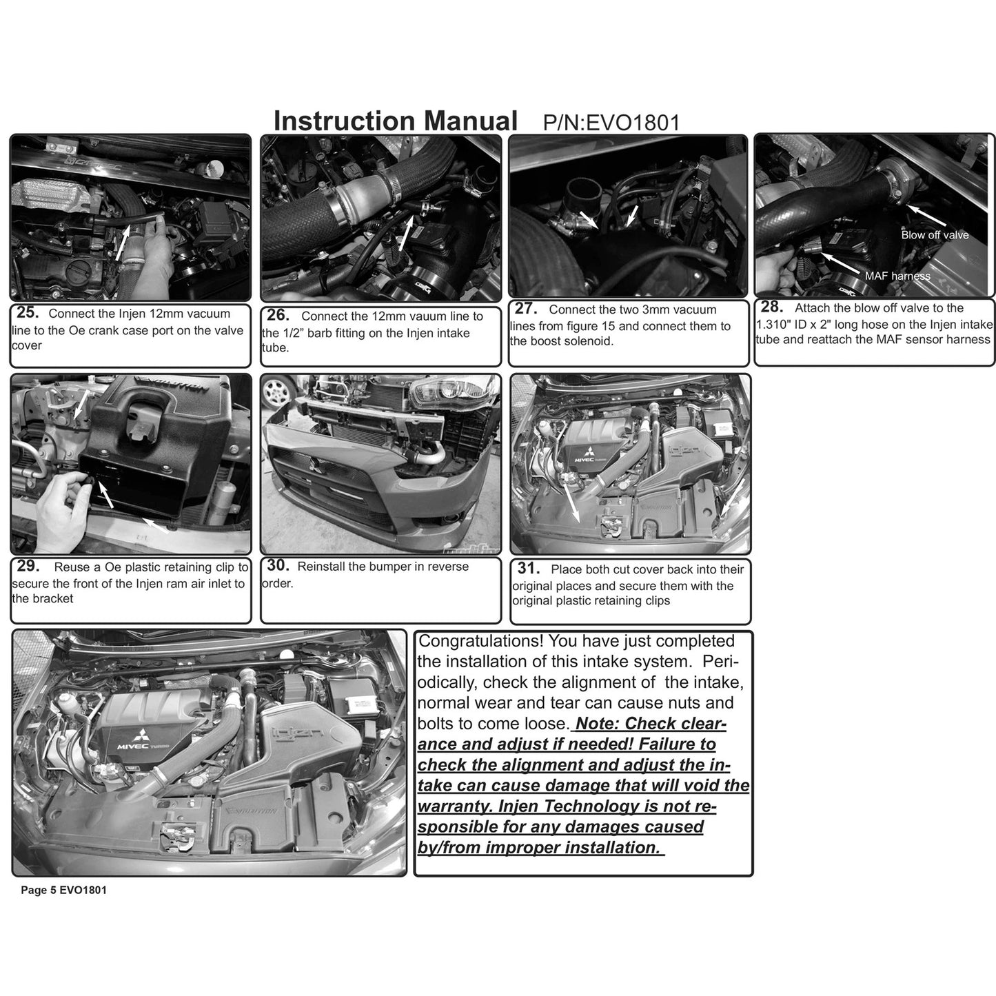 Injen 08-15 Mitsubishi Evo X 2.0L Evolution Intake