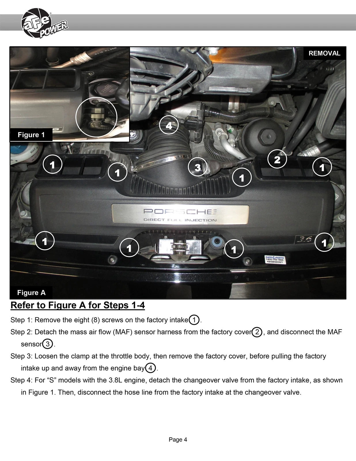 aFe Magnum Force Stage-2Si Cold Air Intake System w/ Pro 5R Media 09-12 Porsche 911 Carrera(997)