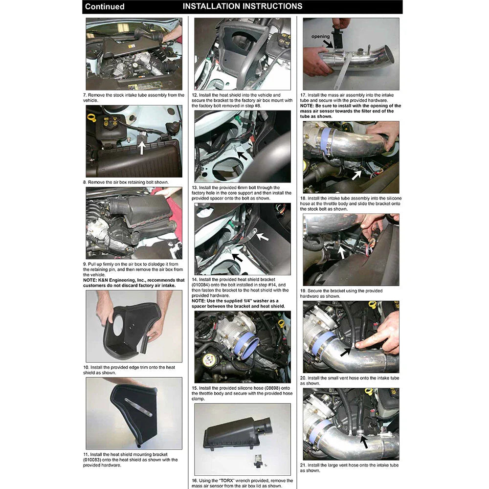 K&N Performance Intake Kit TYPHOON; FORD T-BIRD, 3.9L (CA), 03-04; POLISH