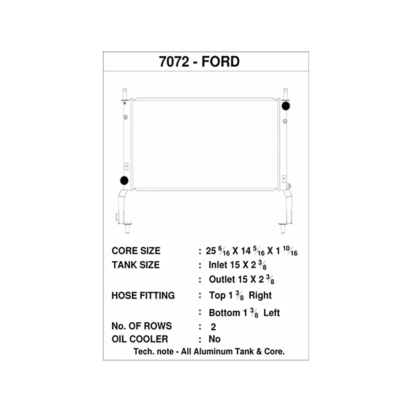 CSF 2015+ Ford Mustang 2.3L Ecoboost Radiator