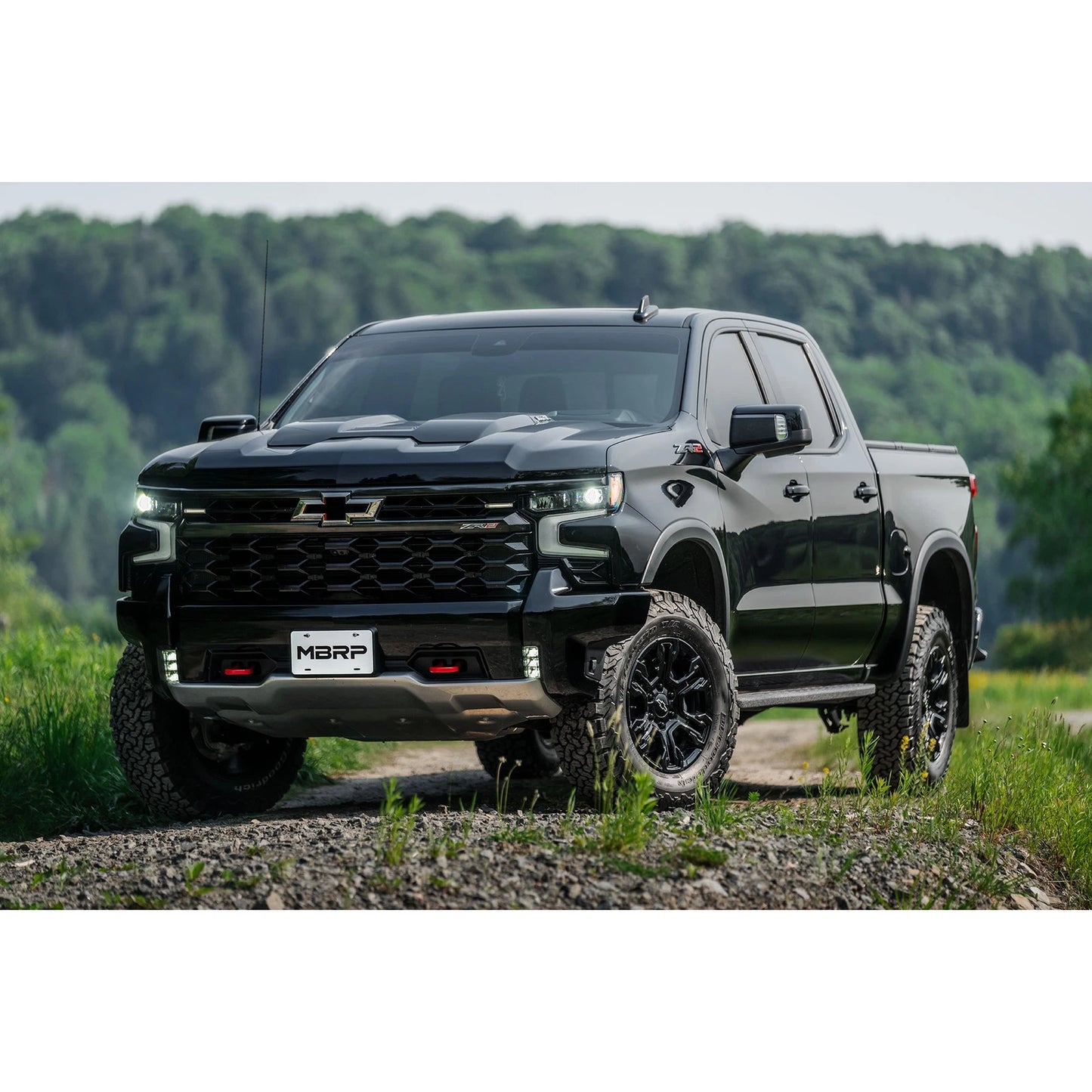 MBRP 22-23 Chevrolet/ GMC 1500 Silverado/ Sierra ZR2/AT4X 6.2L 2.5in Turn Down 3in Cat Back Exhaust