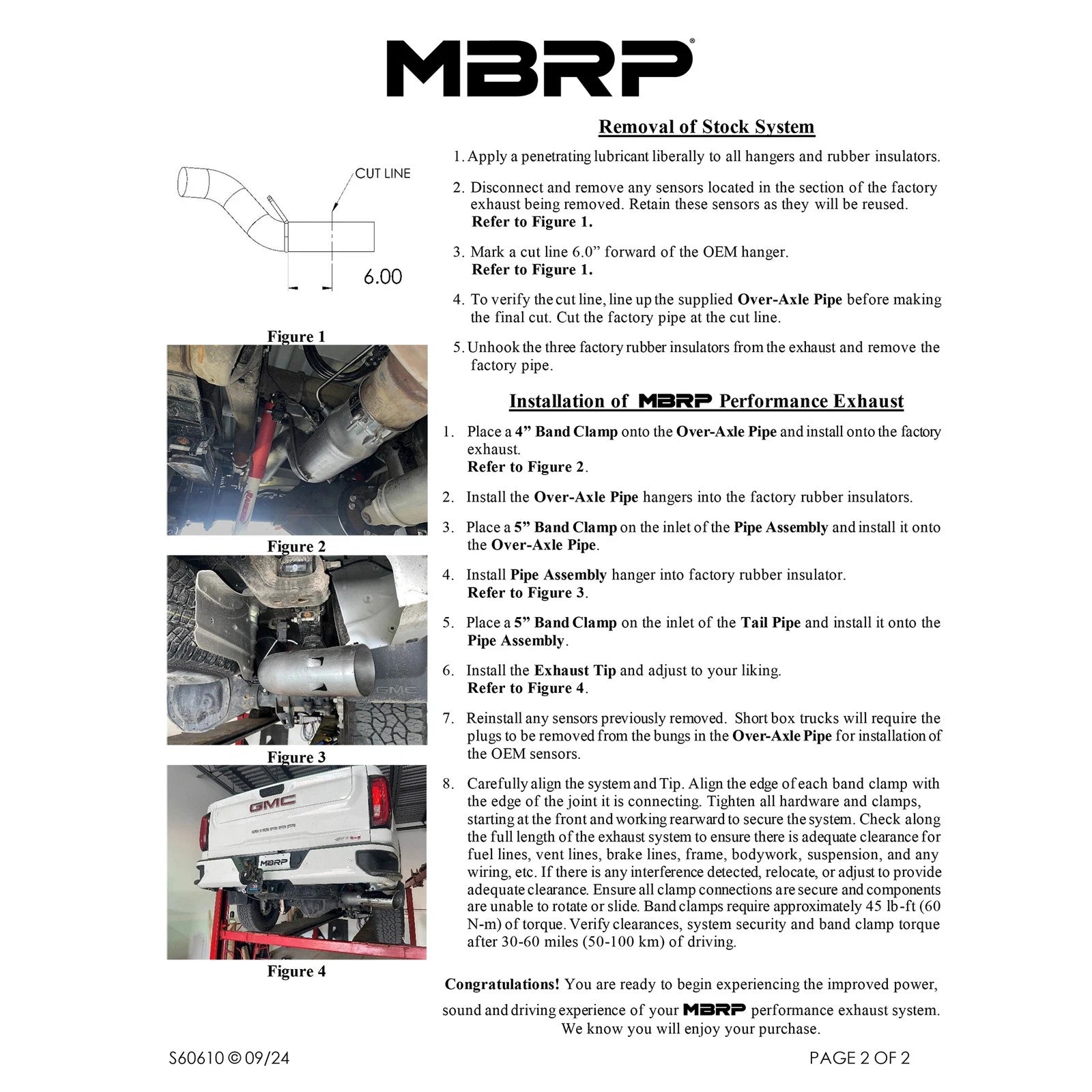 MBRP 20-23 Chevrolet Silverado 2500HD 6.6L Armor Plus T409 SS Single Side Exit 5in DPF Back Exhaust