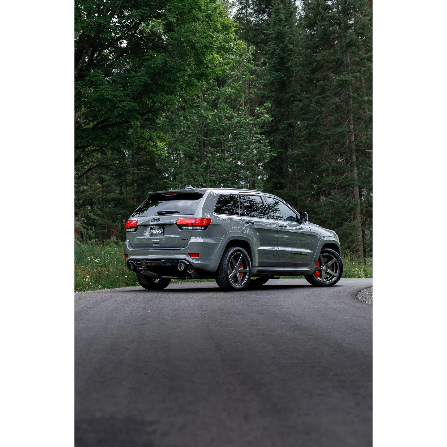 MBRP 2012+ Jeep Grand Cherokee SRT 6.4L 3in Dual Rear Exit T304SS Catback Exhaust - CF Tips