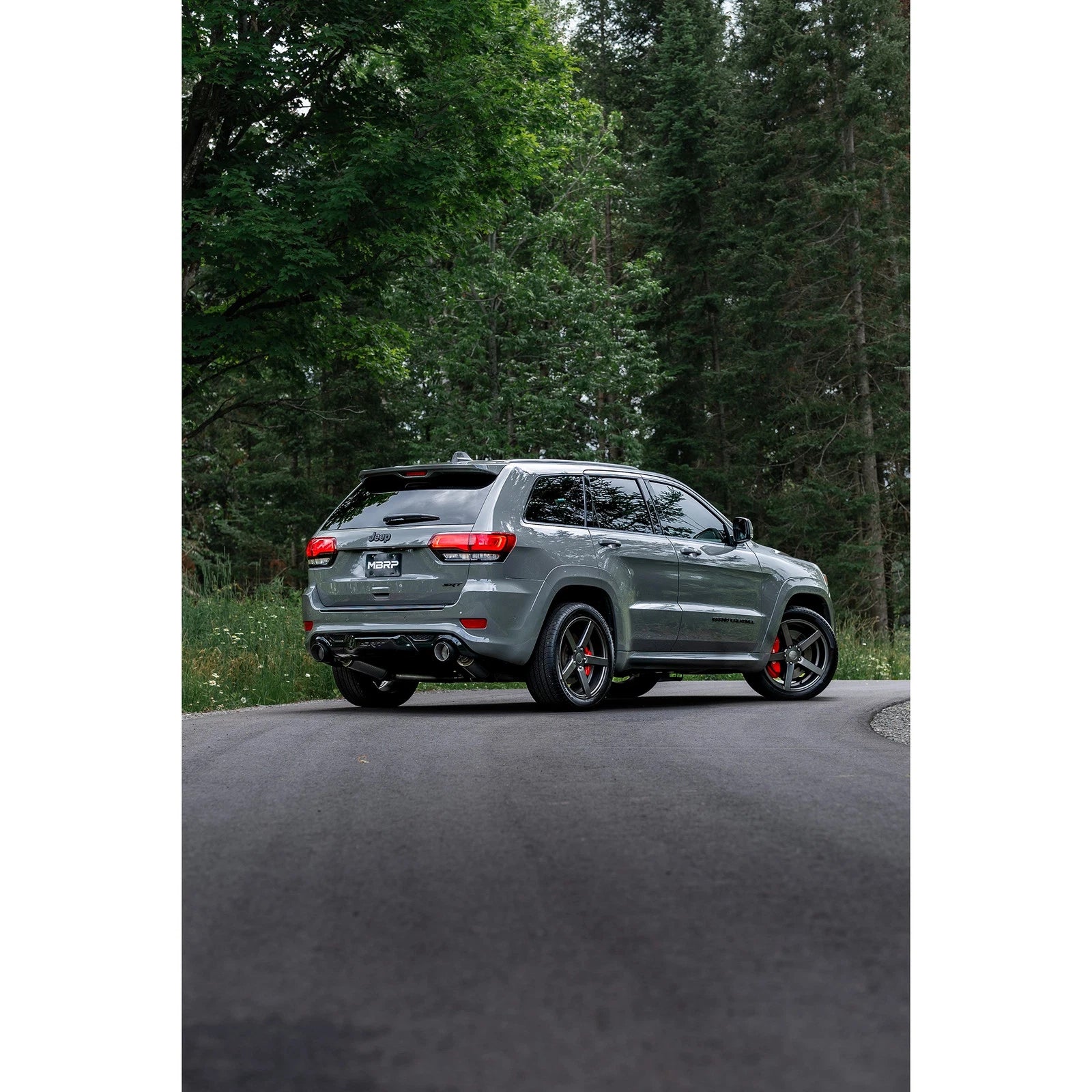 MBRP 2012+ Jeep Grand Cherokee SRT 6.4L 3in Dual Rear Exit T304SS Catback Exhaust - CF Tips