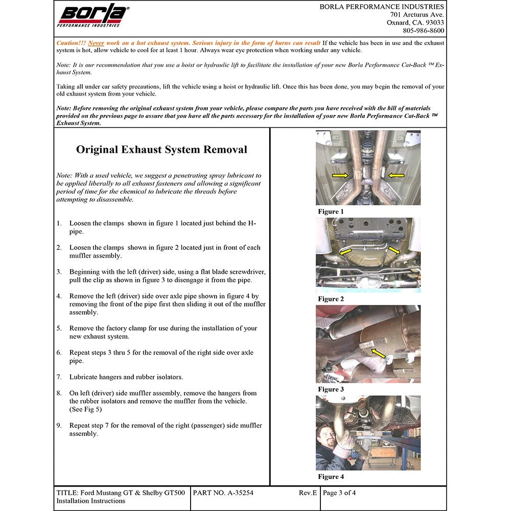 Borla 05-09 Ford Mustang GT Dual Exhaust