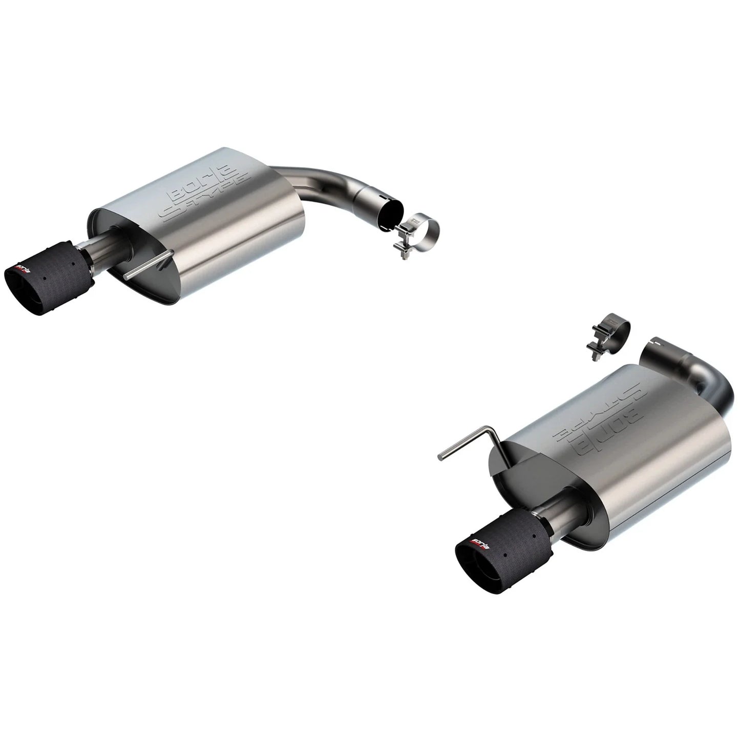 Borla 2024 Ford Mustang GT 5.0L V8 w/o Active Exhaust S-Type Axle-Back Exhaust System - Carbon Fiber