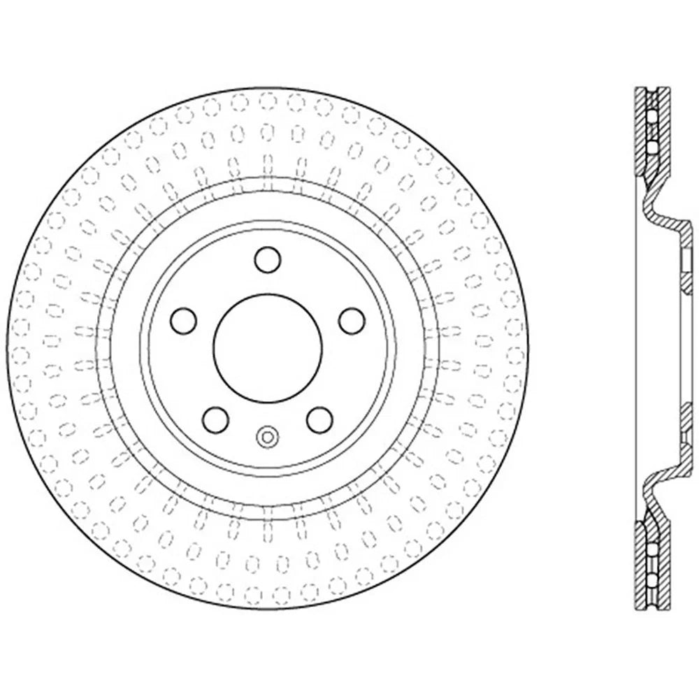StopTech Power Slot 12-13 Audi A6 Quattro/11-12 A7 Quattro / 10-13 S4 Rear Left Slotted Rotor