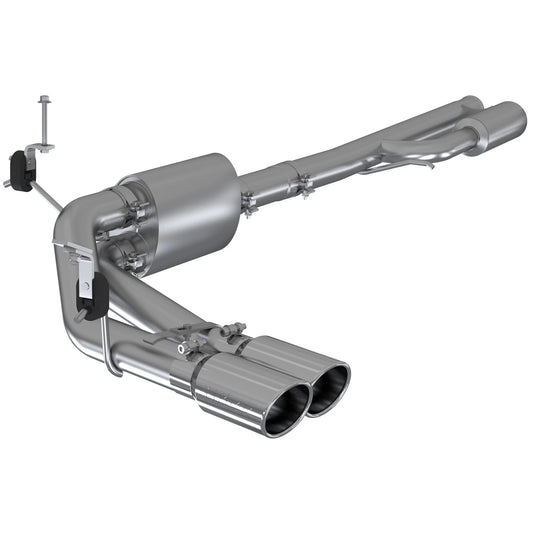 MBRP 2019+ Chevrolet Silverado 1500 4.5L/5.3L Pre-Axle Dual Side Exit w/ 4in OD Tip - AL