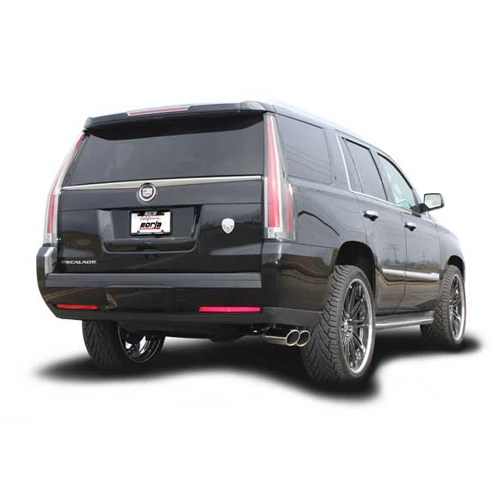 Borla 15-16 Cadillac Escalade ESV 6.2L Auto Trans Dual Round Rolled Truck Side Exit Catback Exhaust